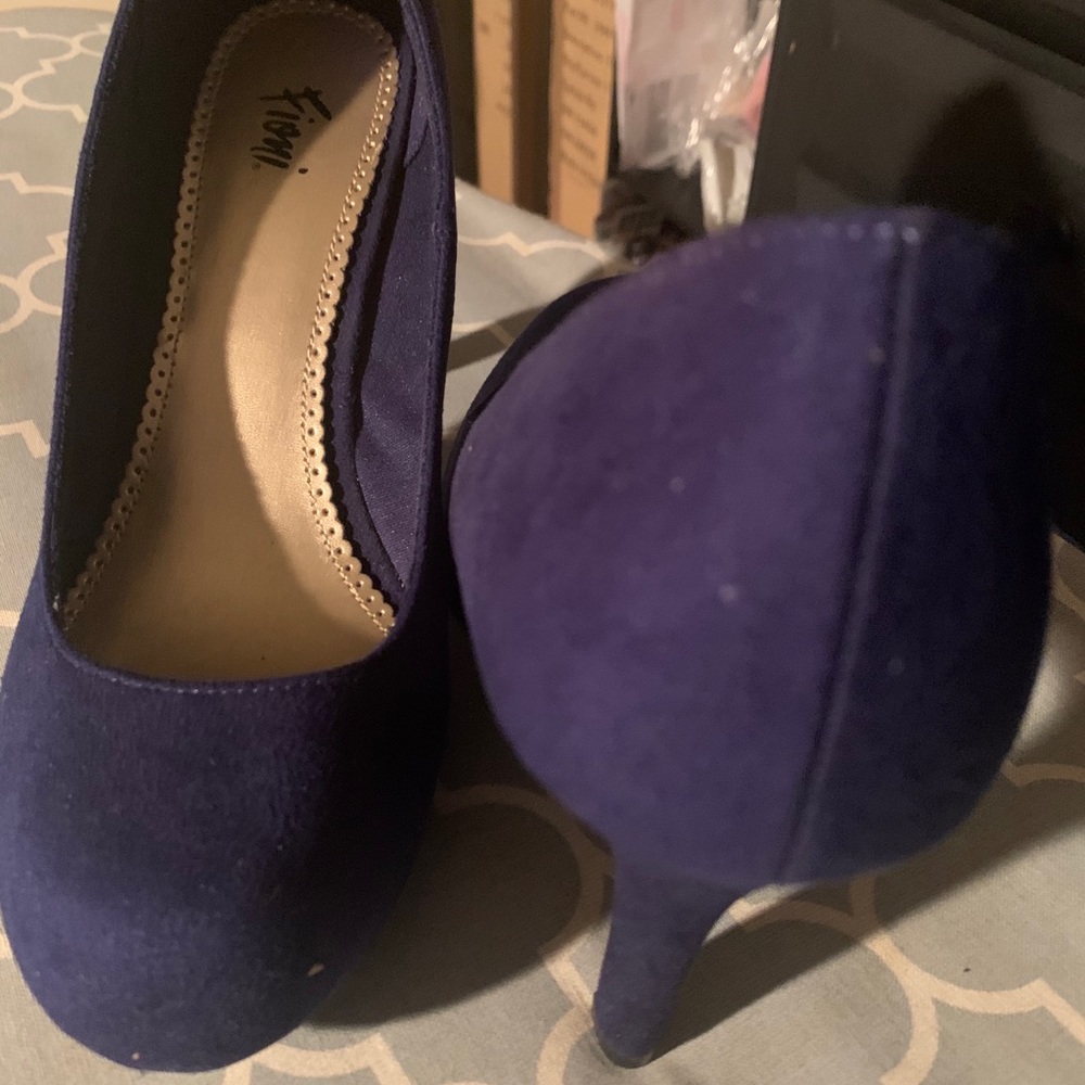 Blue shoes